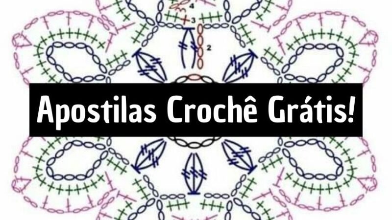 Apostilas com Gráficos de Crochê em PDF Grátis!